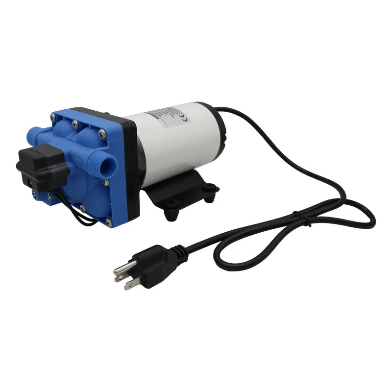 Диафрагменный насос высокого давления и большого потока 12 В/24 В/110 В/220 В постоянного тока 37 м подъемный мембранный Водяной насос