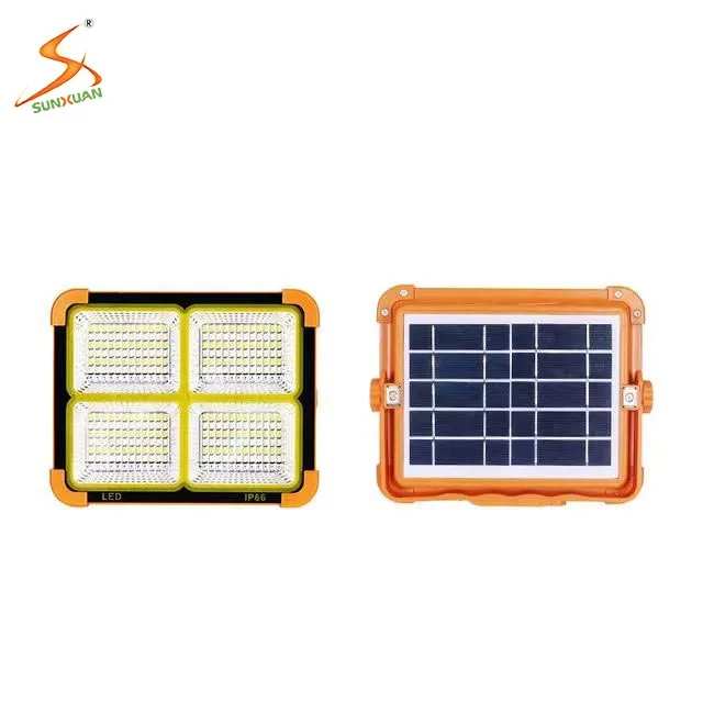 Emergency lighting phone charge function solar flood light portable outdoor solar LED projector