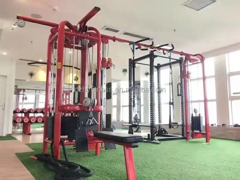 High Quality Commercial Fitness Multi Jungle 5 Stacks 5 In 1 Gym Equipment 5 Station Multi Jungle Gym Equipment