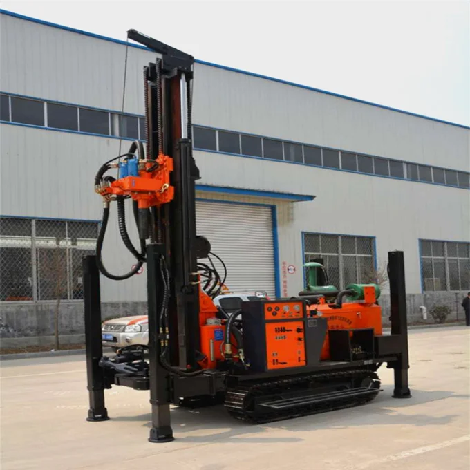 200m hydraulic water well drilling rig JL200 portable crawler deep water well drilling rig