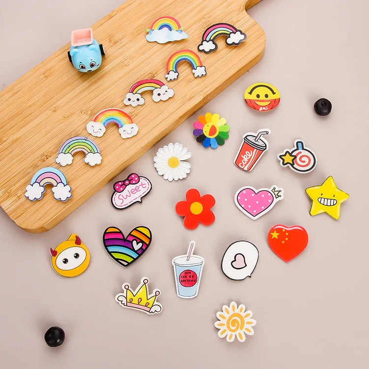 Cartoon Anime Badges for Clothing Bag Shoe Icons On Backpack 3D Acrylic Badges Badge Icon Pin Brooch Custom