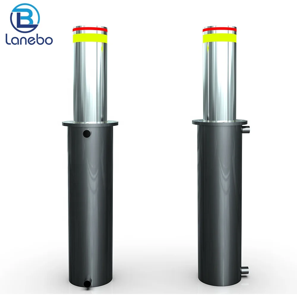 Lanebo Stable High quality automatic hydraulic rising bollard retractable electric bollard barrier Parking Bollard