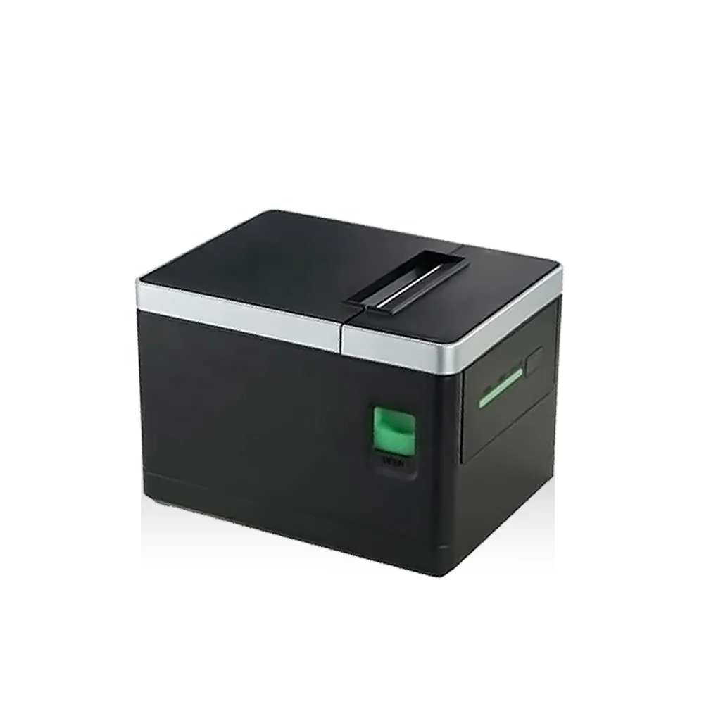 Hidden cable slot Compatible with ESC /POS USB +LAN Small Thermal Receipt Printer for Supermarkets and Restaurants