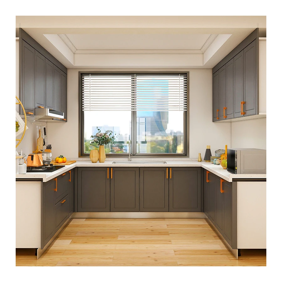 All aluminium cabinets space aluminium magnesium alloy Hanging storage cabinets  customization Kitchen furniture