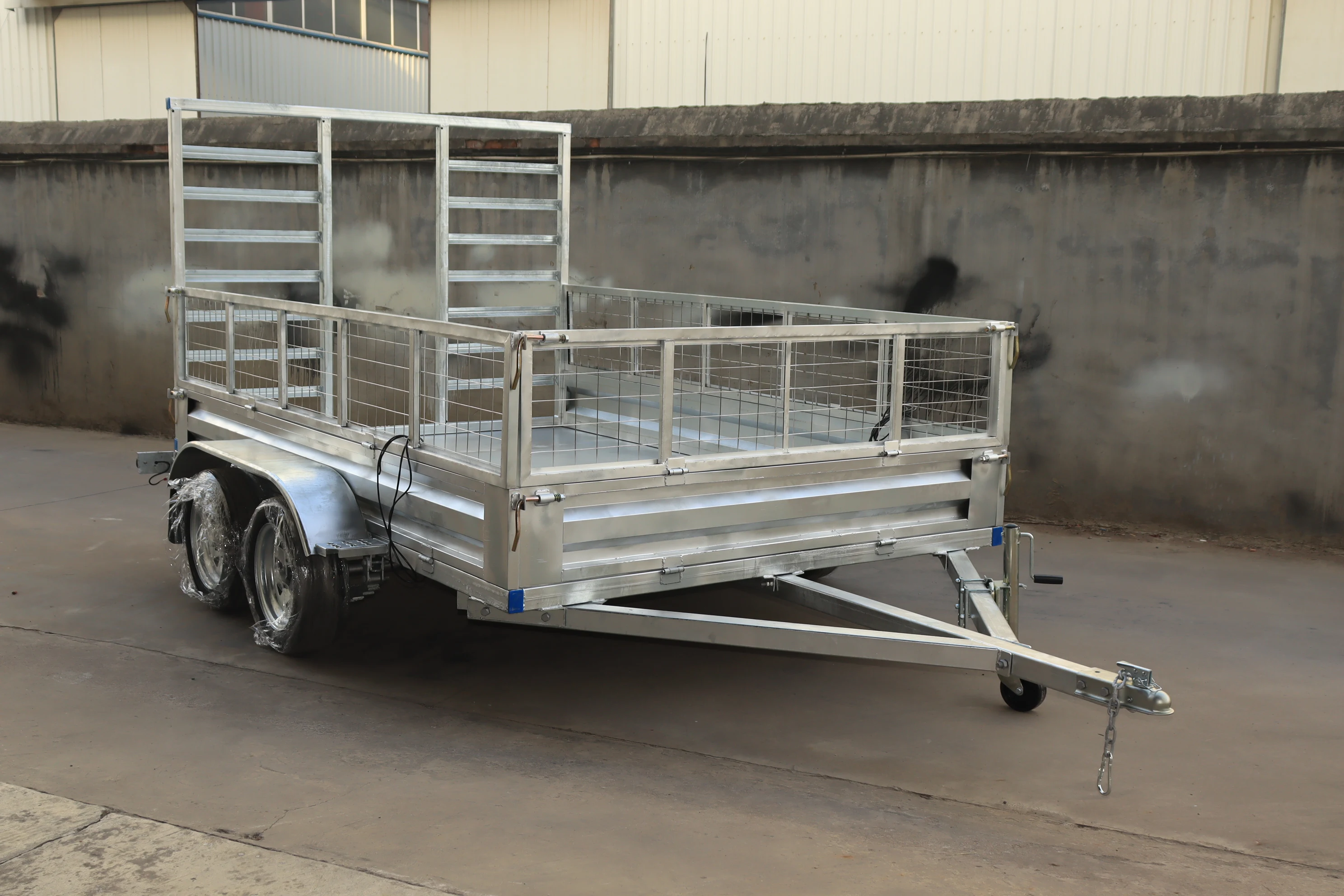 8x5 9x5 10x5 10x6 12x6 tandem axle box trailer with hot dip galvanized treatment