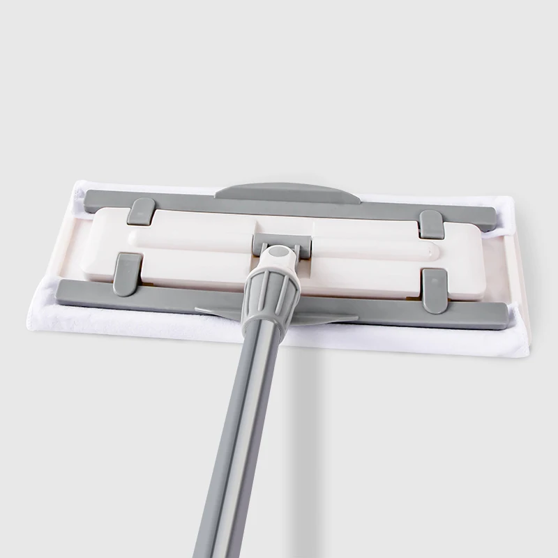 CX Wholesale Stainless Steel Handle Flat Coral Velvet Mop Head Plywood Microfiber Mop For Floor Cleaning