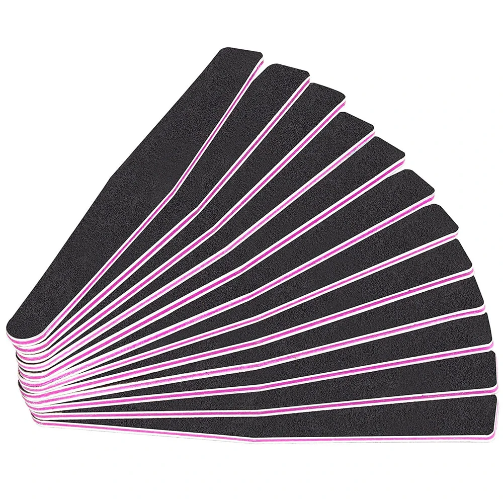 Japan Professional Nail File Customized Printed Double-sided EVA Sandpaper Emery Board Nail File for UV Gel
