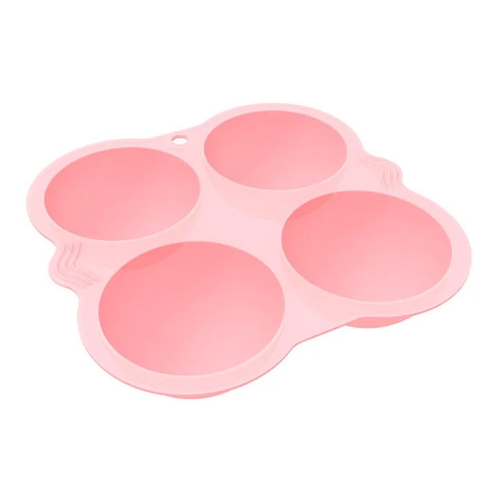 
Factory free sample cake bread 4 holes small squares wholesale silicone molds 