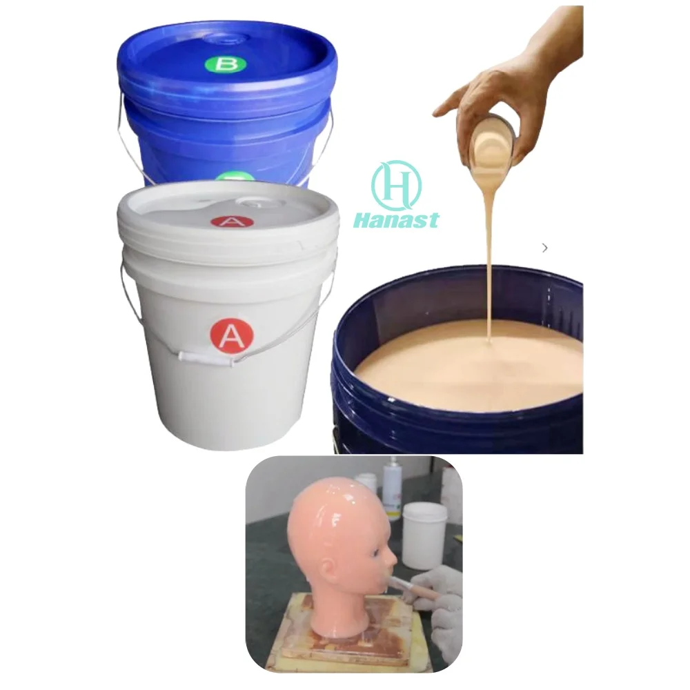 Hanast Mold Silica Gel RTV 2 Liquid Silicone Rubber for  Life Simulation Artificial Female Skin