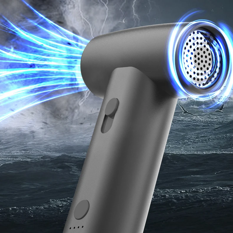 Portable Rechargeable 110,000 Rpm Hair Blower Dryer Set Cordless High Speed Mini Leafless Hair Dryer For Home And Outdoor