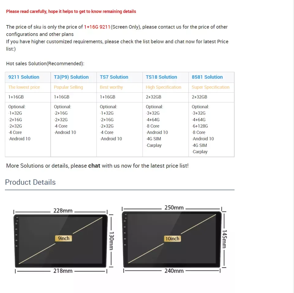 Universal 9/10Inch Android Multimedia Player Car Dvd Player car  Frame Car Android Radio