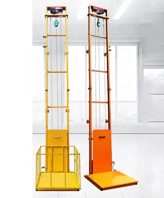 outdoor indoor small cargo lift wall mounted freight elevator vertical cargo elevator hydraulic goods lift