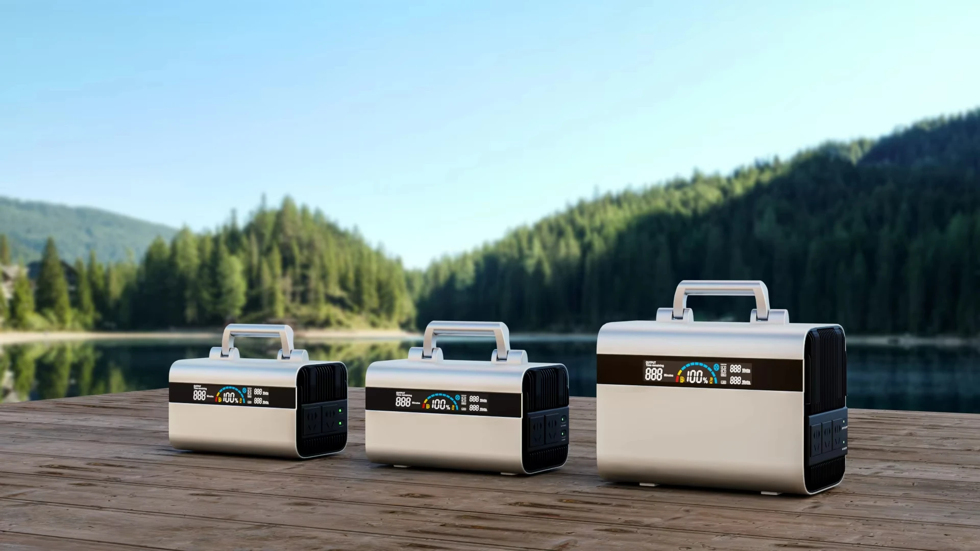Outdoor Portable 110v 220v 300w 600w 1000w 3000w Back Up Lifepo4 Supply Power Bank Station Battery