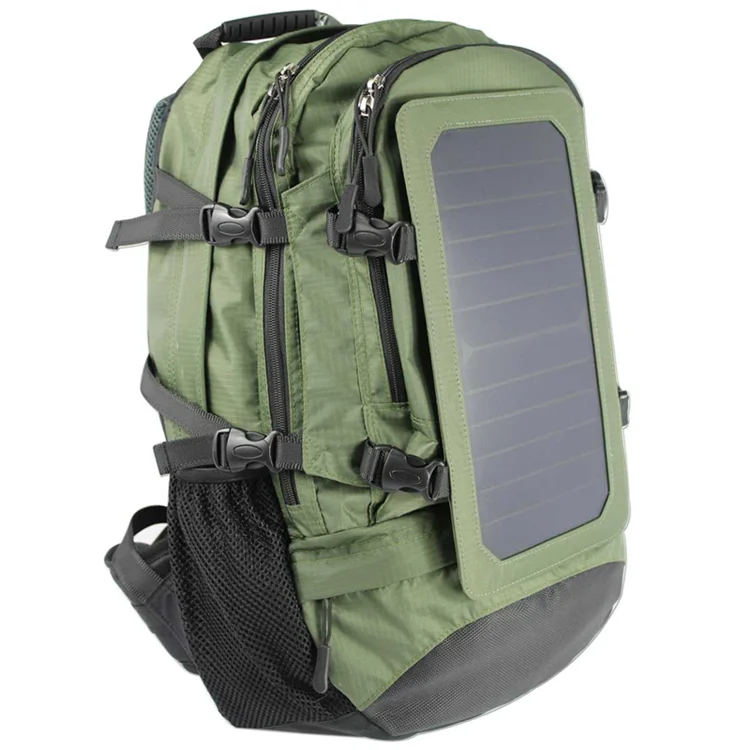 Camping Hiking Solar Backpack Solar Panel Charge Emergency Power Supply 5V Digital Devices Sports Leisure Backpack