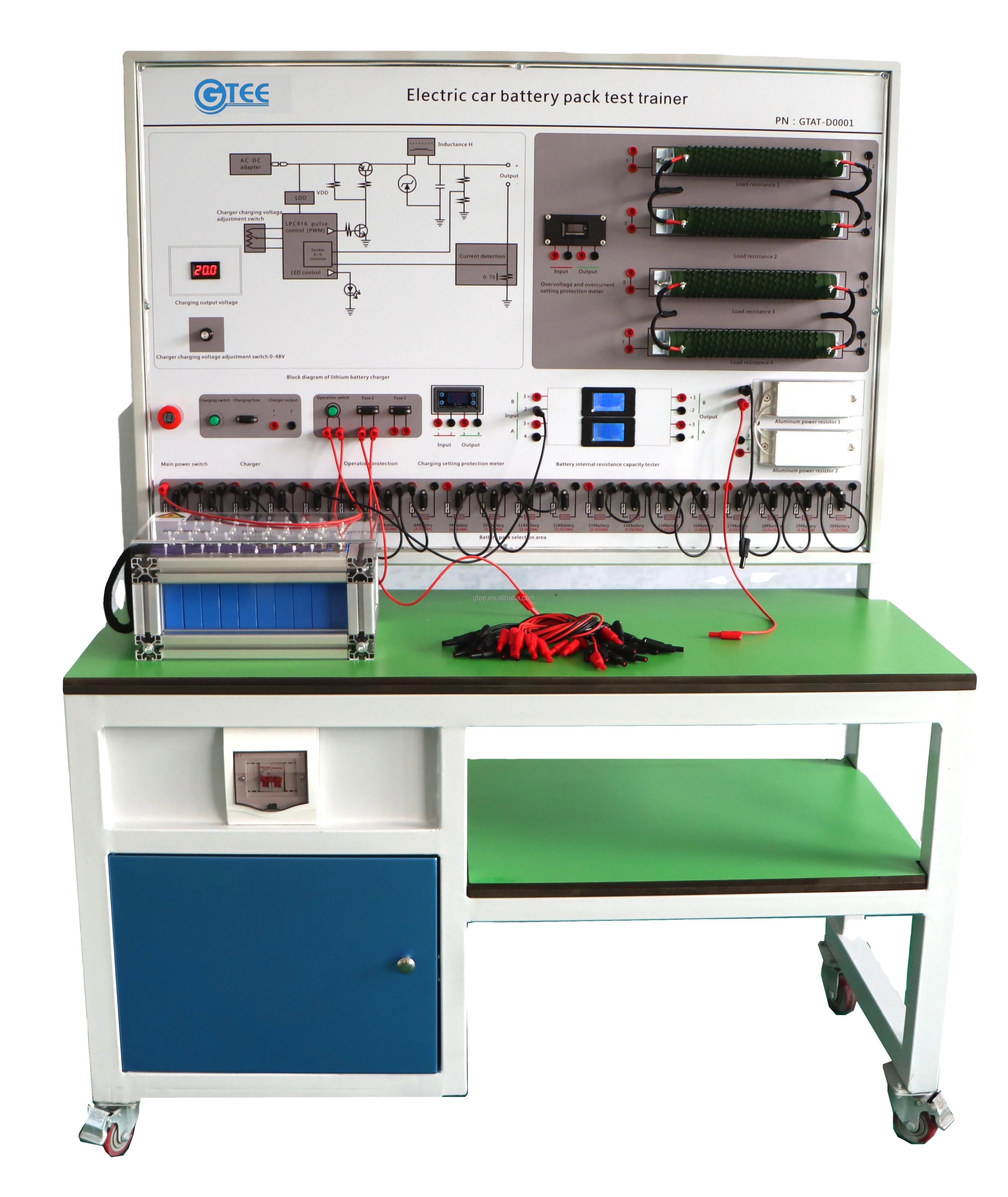 New energy automobile educational device electric vehicle training device electric car battery pack test trainer