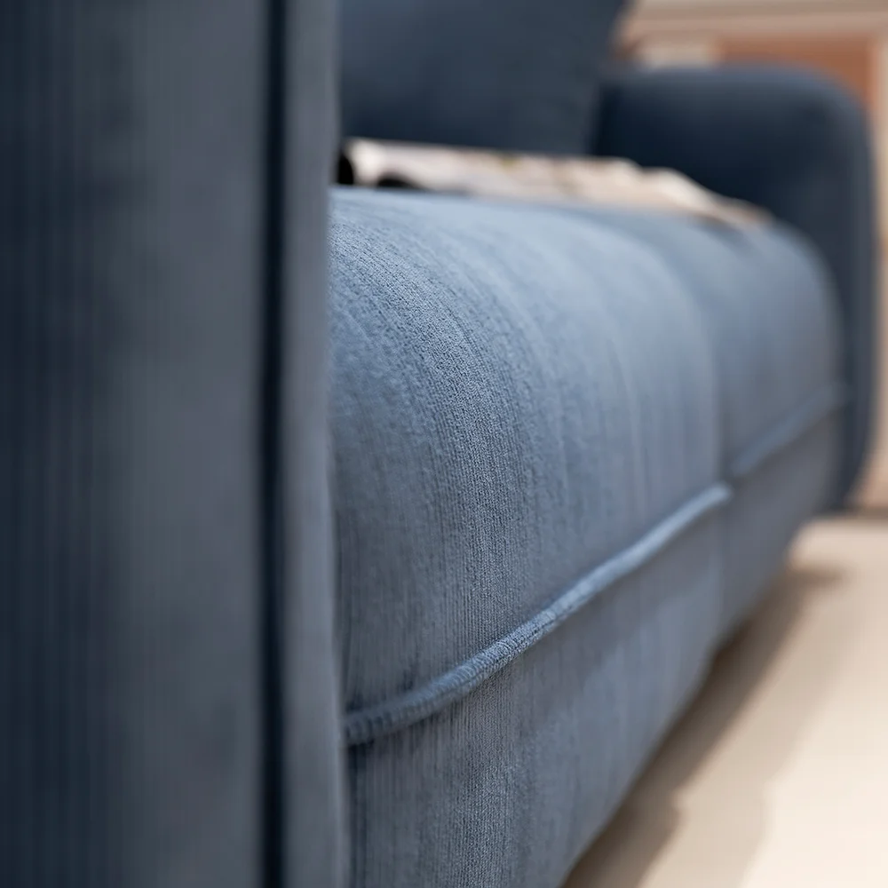 Streamlined Sofa with Sleek Lines and Comfortable Cushions Ideal for Modern Homes