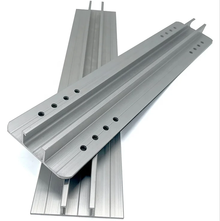 Universal solar mounting Aluminum mini Rail rooftop solar mounting system rails for Tarpezoidal metal Sheet