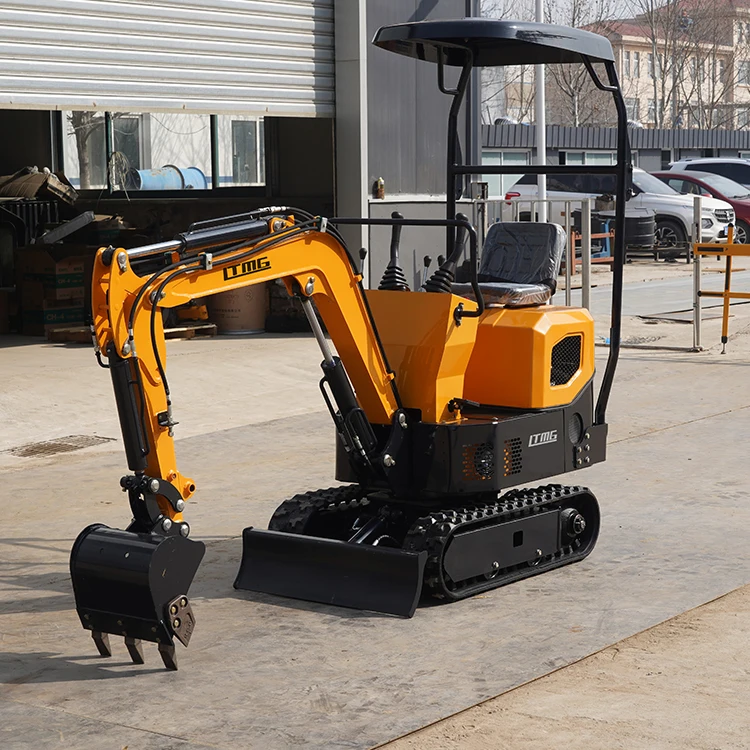 Small Digger Mechanical quick hitch 1ton mini crawler excavator Euro5 Engine in stock