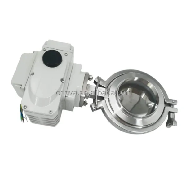 DN200 Sanitary butterfly valve for discharging powder and granules