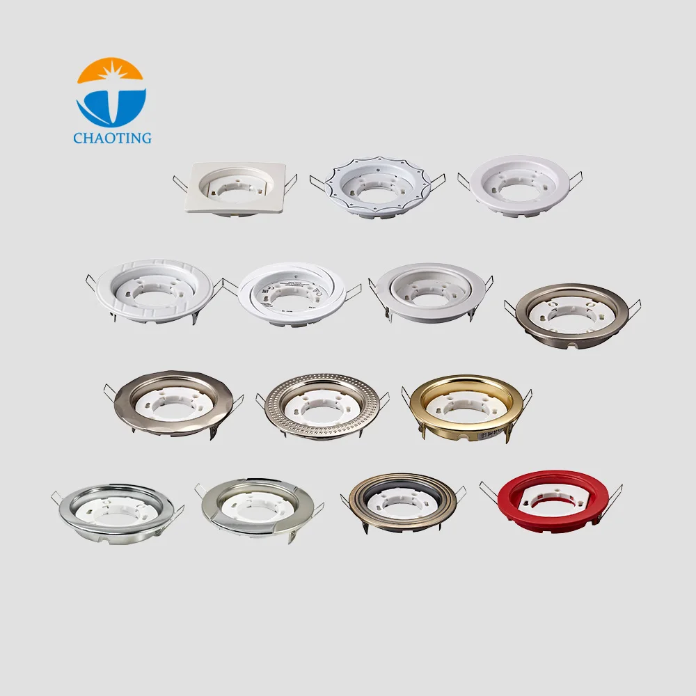 New Design GX53 Lamp Holder Standard Spot Lights Decor Indoor Fixtures Lighting Accessories Downlights GX53 Recessed Lamp Holder