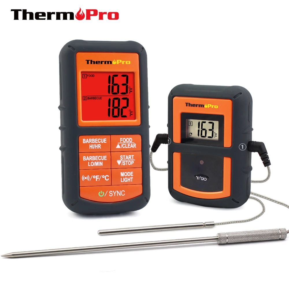 ThermoPro TP08S промышленный беспроводной цифровой термометр для духовки с