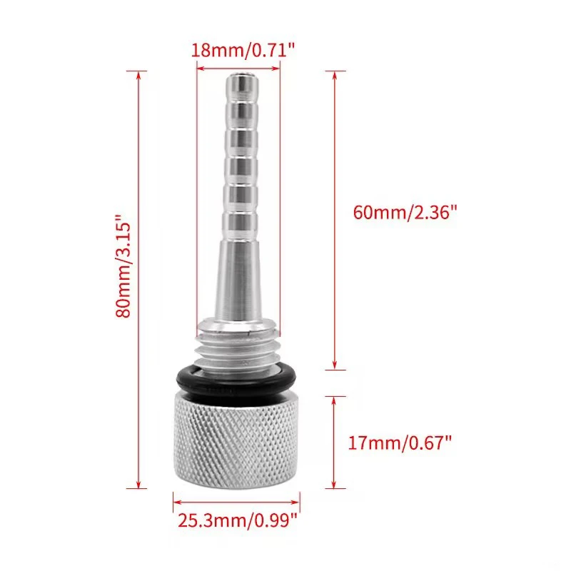 hot sale  3500W  Aluminum Car Modification Accessories  Magnetic Tip Oil Dipstick for Inverter Generators