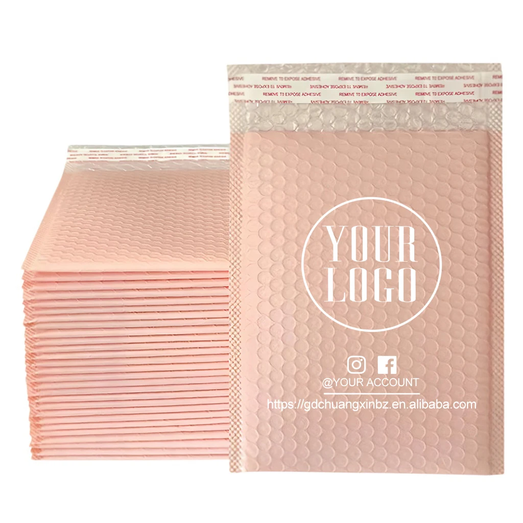 CTCX Custom Bubble Mailer Waterproof Small Size Polymailer With Bubble Poly Mailer Bags Bubble Envelope