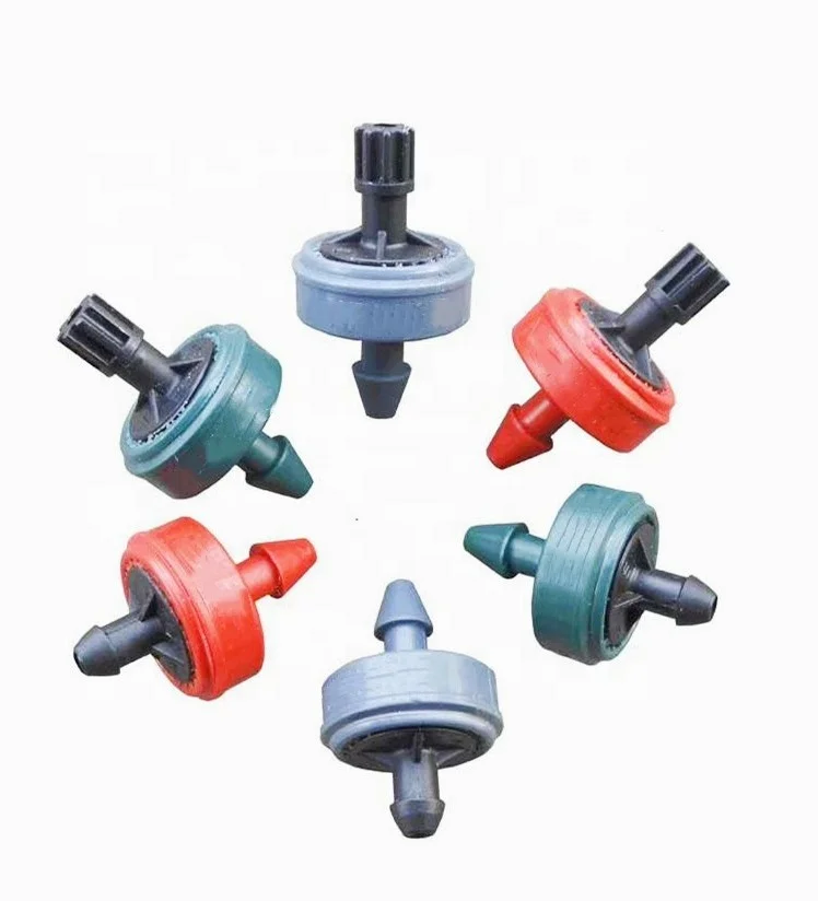 High Quality Plastic 16mm Diameter Irrigation Dripper 2L 4L 8L Capacities Adjustable for Farm Greenhouse Watering System