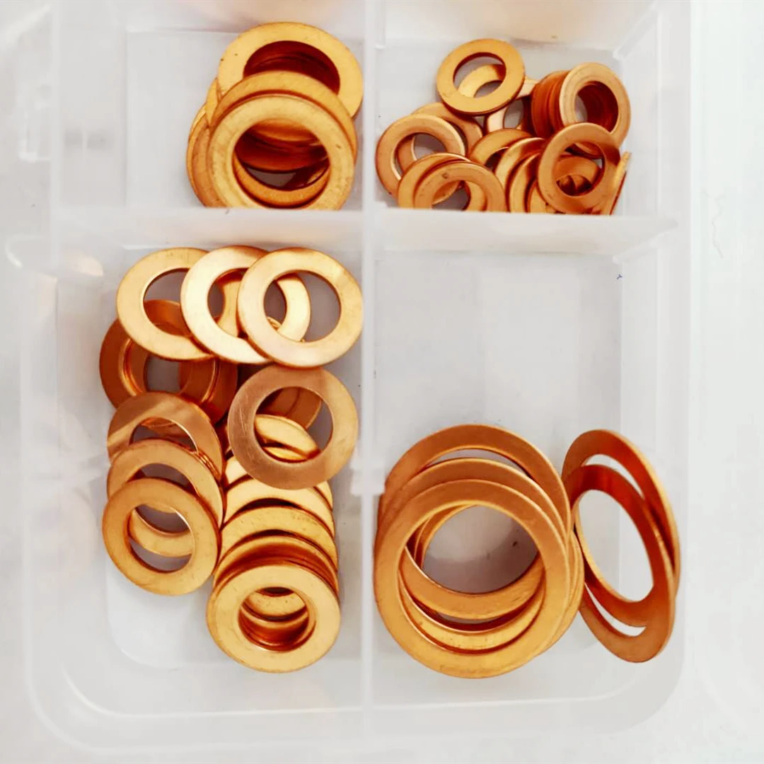 Плоское медное кольцо M12, медное кольцо, прокладка всех размеров