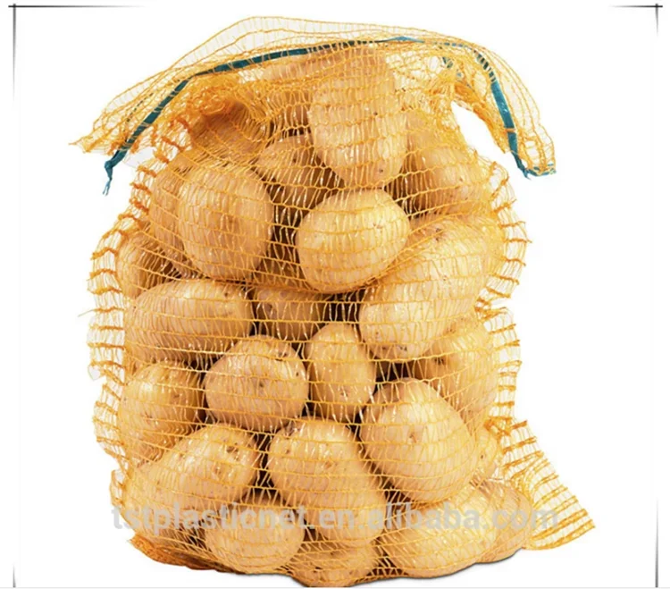 PE Raschel Mesh Bag лук упаковочные мешки для фруктовых овощных дров