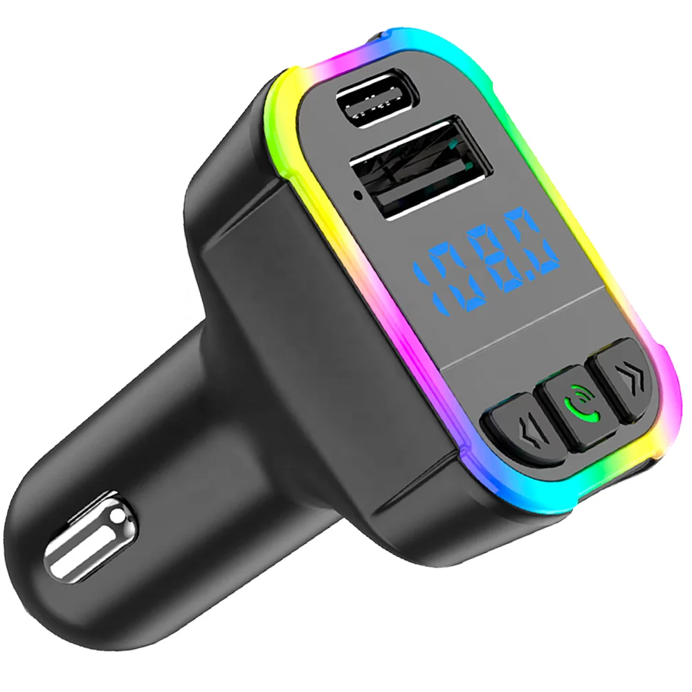 Автомобильный беспроводной FM-передатчик адаптер Type-C USB PD зарядное устройство прикуриватель Автомобильный MP3-плеер HandFree Kit 3.1A автомобильное зарядное устройство