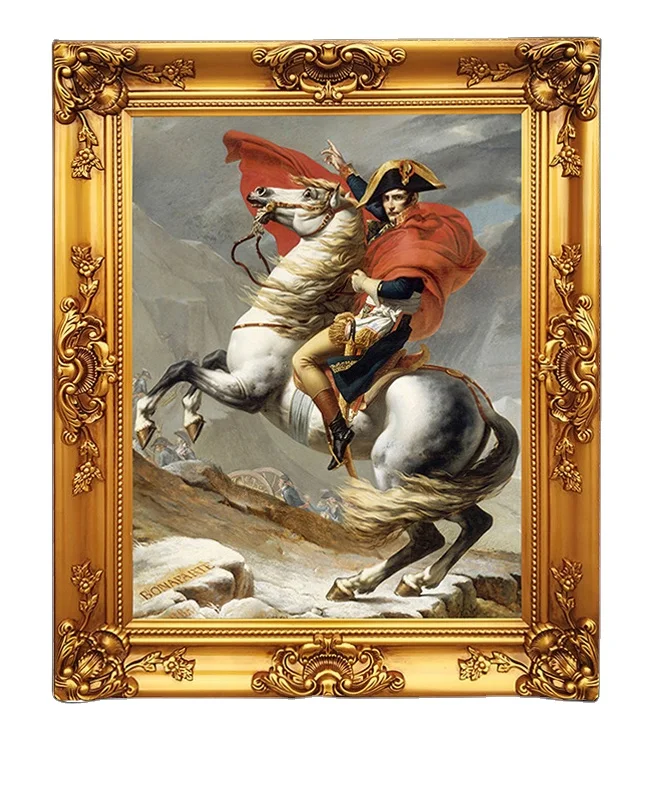 Custom Gold Color Baroque Style Solid Wooden Frame For Wall Decorative Vintage Mirror Frame