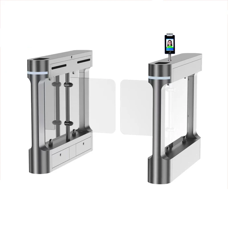 Automatic Security Swing Gate Facial Recognition System Acess Turnstile With Face Recognition