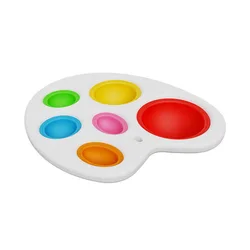 Colorful Silicone Flipping Press Board Baby Finger Toy Toddler Fidget Toy For Kids Adults
