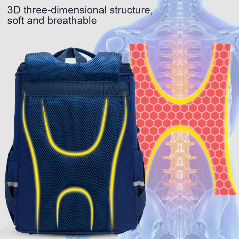 Customized Hot Selling Waterproof Breathable Cute Cartoon Children Student Schoolbag