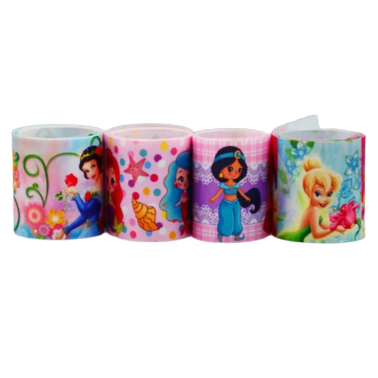 Ленты из корсажной ленты с принтом русалки для девочек высокого качества, ленты 75 мм, белые 100% полиэфирные банты для волос, устойчивые 75 мм