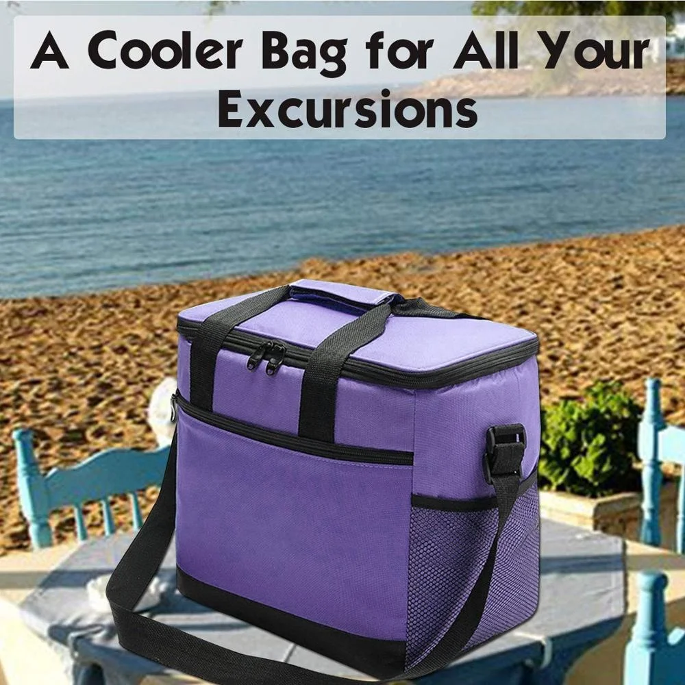 Free Sample Soft Leak Proof Liner Tote Insulated Cooler Lunch Bag for Picnic Boating Beach Fishing School Work