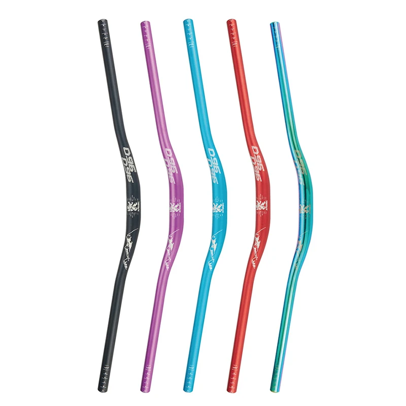 Rainbow MTB Bike Handlebar 31.8*800mm Bicycle Handlebar Aluminum Alloy Riser Bicycle Grips Handlebars For MTB
