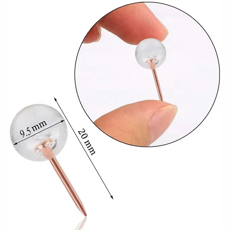 Индивидуальная упаковка прозрачные розы золотые булавки для доски живопись фото рисование настенная булавка