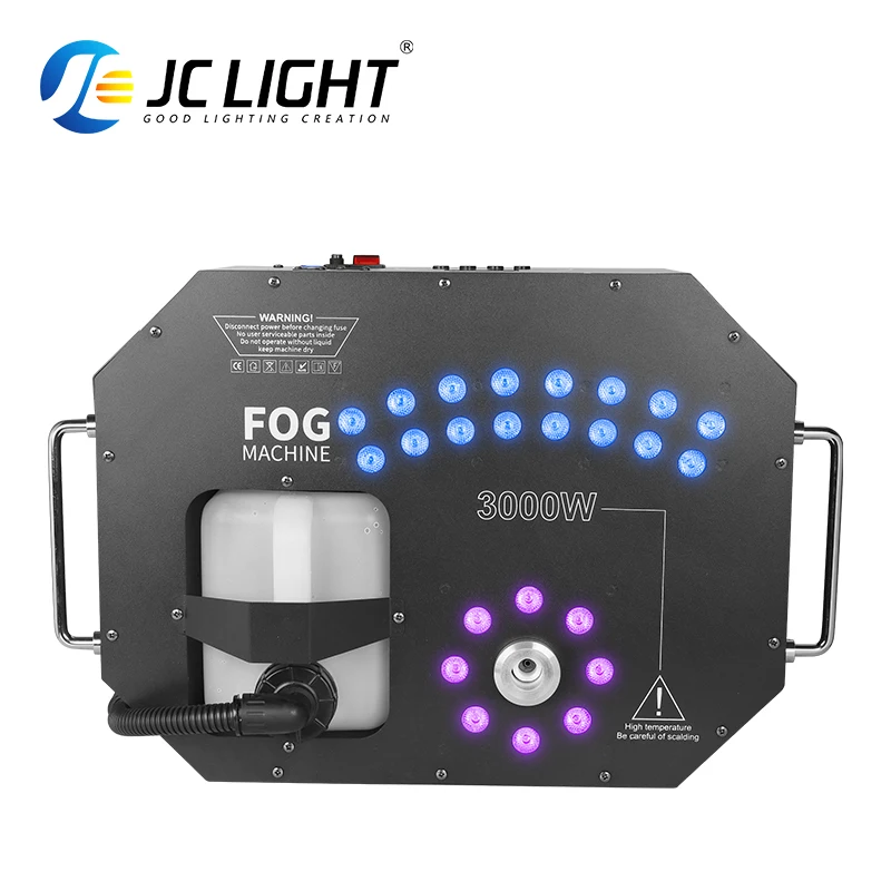 Jc Dj Disco 3000W 24Pcs Rgb Led Air Column Smoke Fog Machine Remote Dmx Smoke Machine For Wedding Stage Events Equipment
