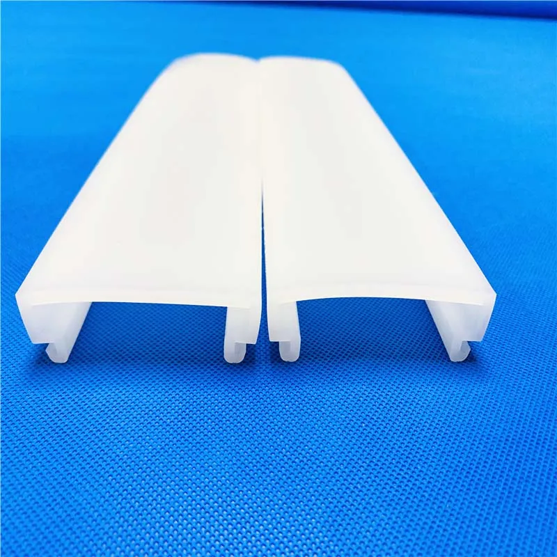 Extrusion waterproof silicone diffuser for led aluminum profile silicone led strip for neon light