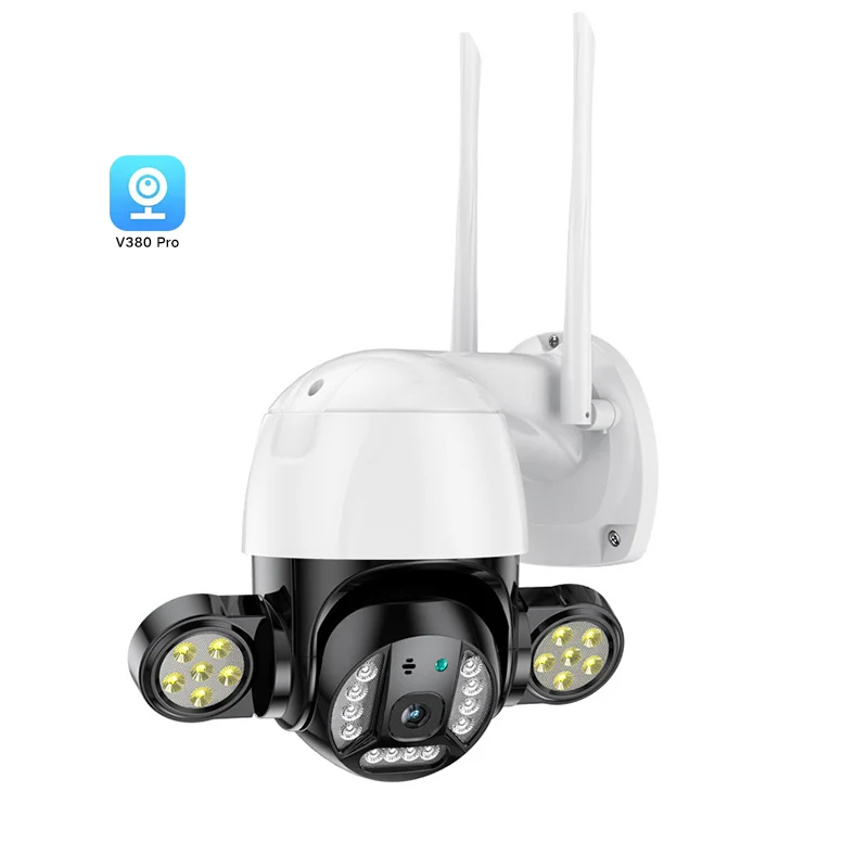V380 3mp Cctv Home Security System Wireless PTZ Outdoor Surveillance CCTV Security Smart Camera 360 Floodlight Camera