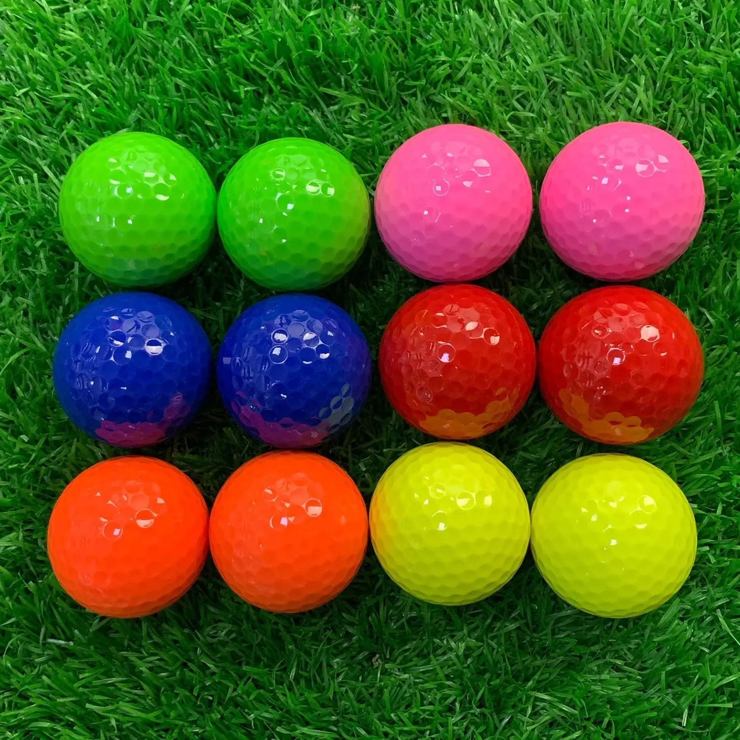 mini ball golf putter taiwan novelty golf putting ball return pink yellow blank customer color bright golf ball