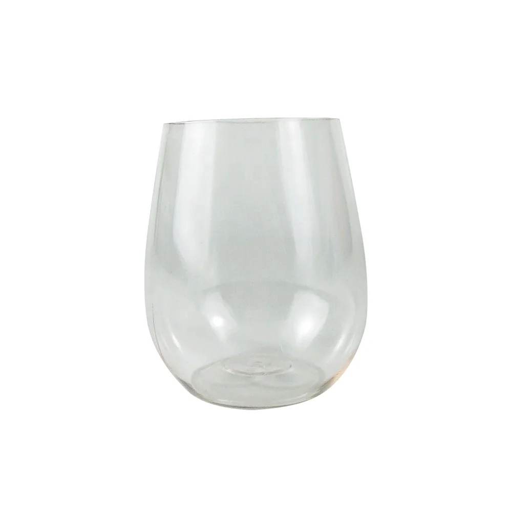 Пластиковый стакан для вина без стаканов 14 унций/400 мл бесплатные образцы Небьющийся многоразовый из ПЭТГ/тритана