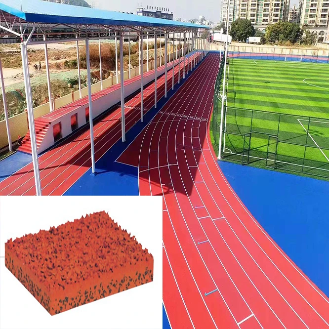 Tartan full pour running track Sports flooring surface athletic track
