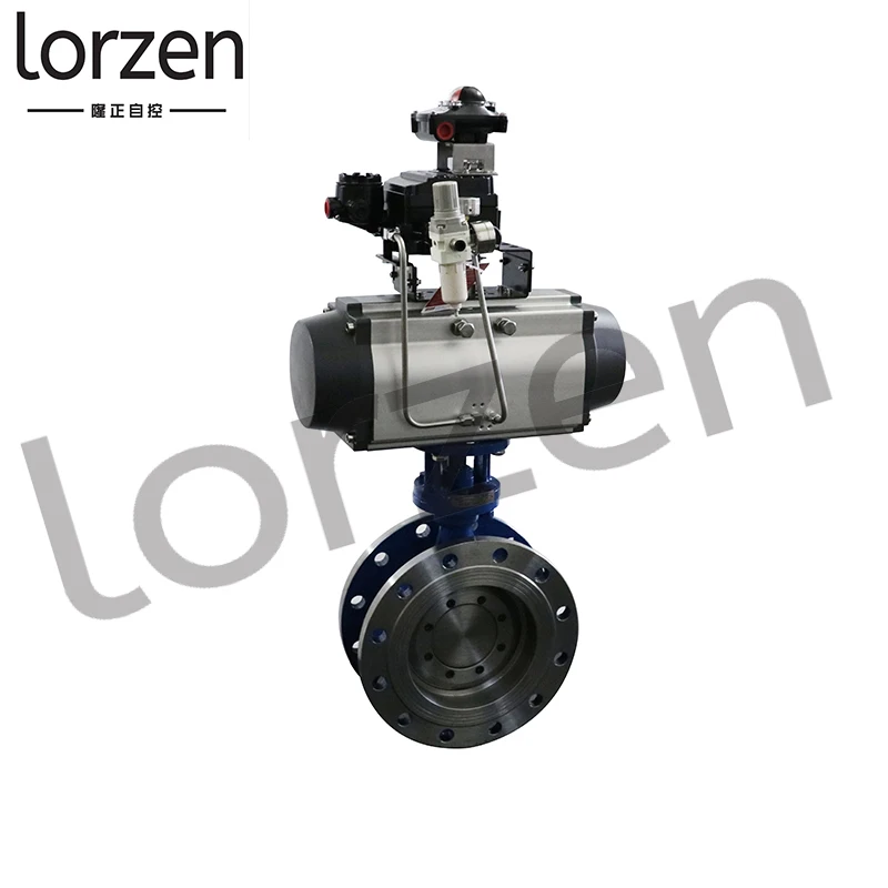 
Pneumatic actuator butterfly valve double-acting single-acting adjustable 