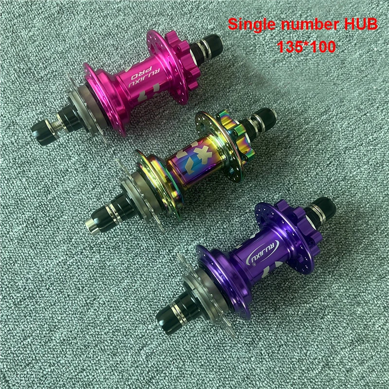 RUJIXU MTB высокопрочный быстроразборный диск высота алюминиевый 32-отверстие спицы дисковый тормоз с шестью отверстиями односкоростной 135*12 мм ступица