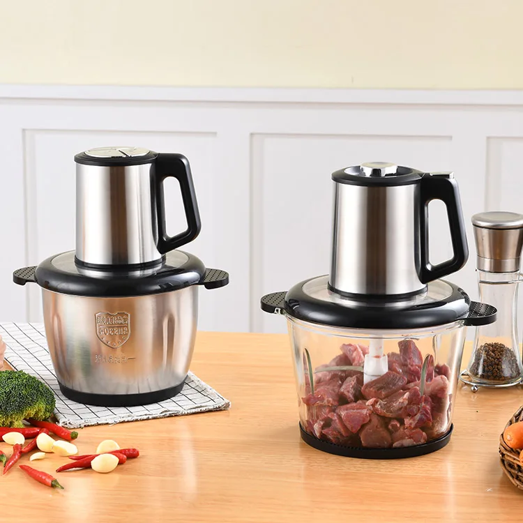 food processor and vegetable meat chopper slicers electric mini 2l 3l meat grinder machine for home kitchen commercial use