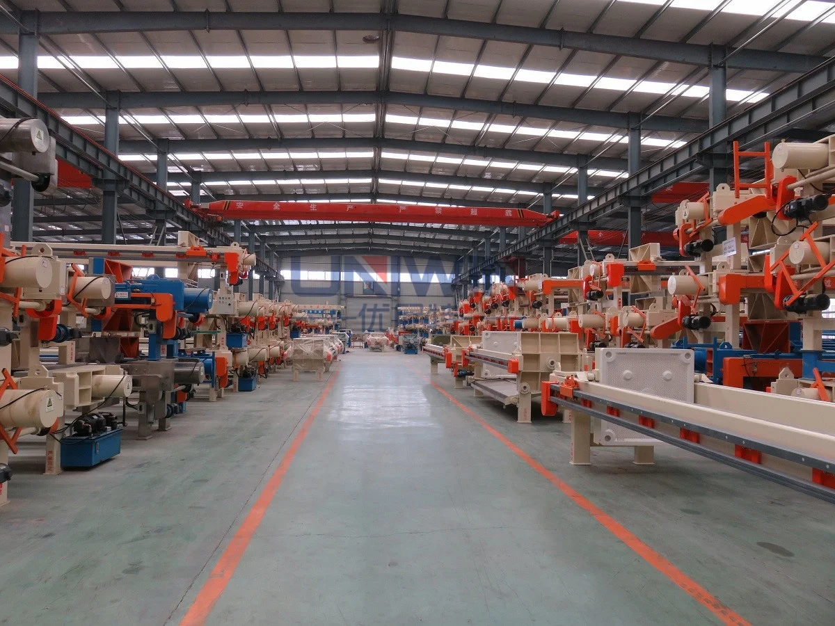 China Manual Automatic Hydraulic Chamber Diaphragm Press Filter for Sugar Workshop