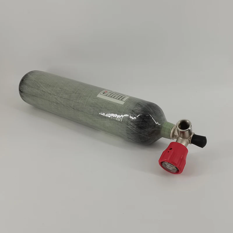 6061 Aluminum Alloy Mini 300bar  2L Pcp 4500psi Tank  Carbon Fiber Cylinder